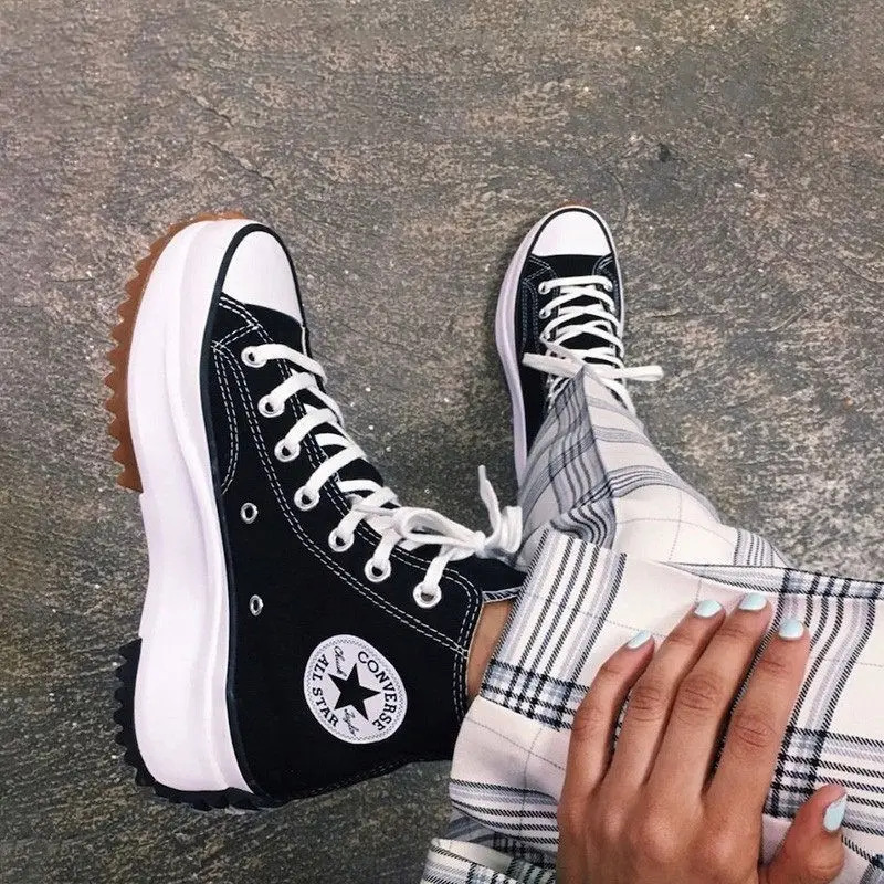 Converse Run Star Hike Hi Bota Negros 100 Original Mercado Libre