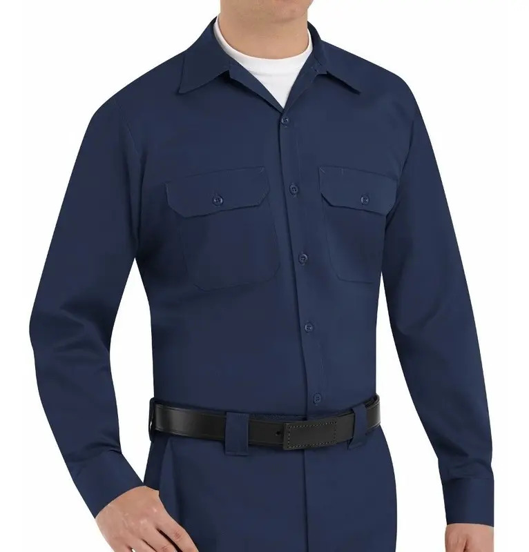 Camisa De Trabajo Azul Marino Red Kap Talla Grande Mercado Libre