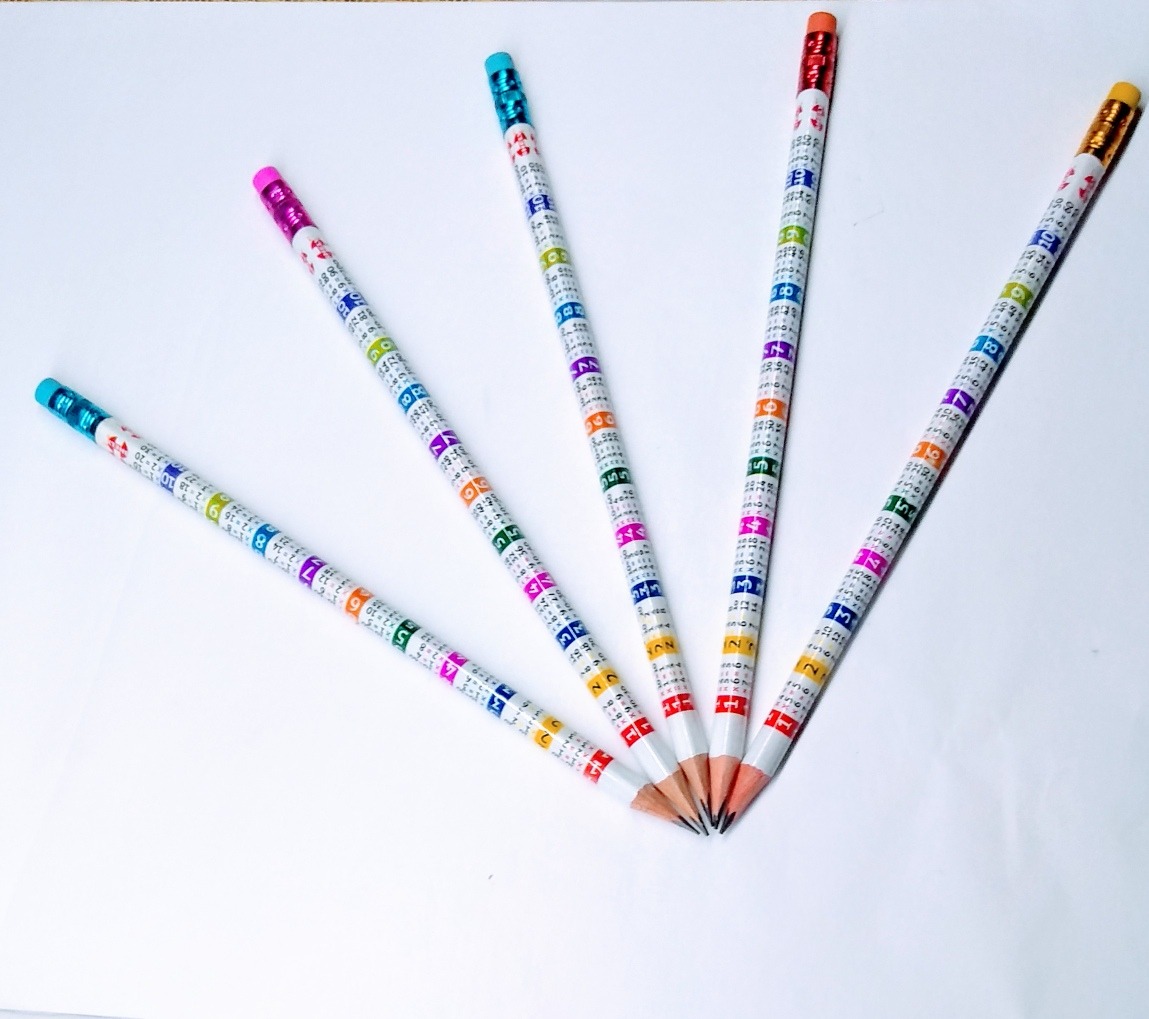 Lápices Con 10 Piezas Tablas De Multiplicar MercadoLibre