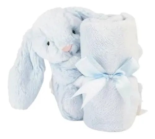 Cobijita Con Conejo Azul Jellycat Animal Azul MercadoLibre