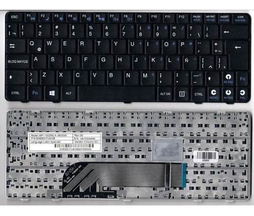 Teclado Netbook G5 Camara Giratoria Coradir Noblex Novatech | Mercadolibre
