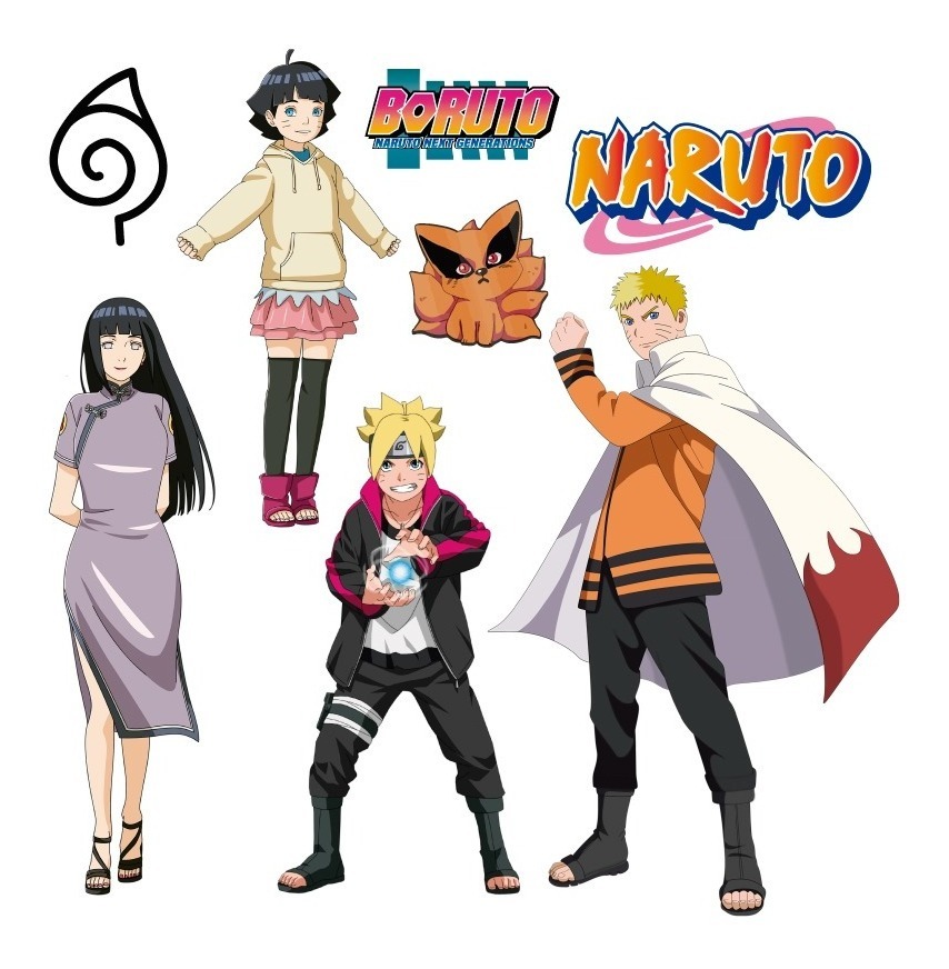 Decoración En Vinil Naruto Boruto Hinata Stickers Anime Meses sin