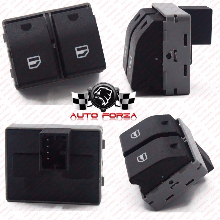 Botão Vidro Elétrico Gol G5 G4 Fox Voyage Saveiro Polo Duplo Mercado