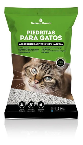 Piedras Sanitarias Absorbentes Para Gato X 2Kg | Mercadolibre