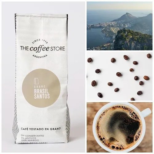Cafe En Granos The Coffee Store Brasil Santos Bourbon 250 G