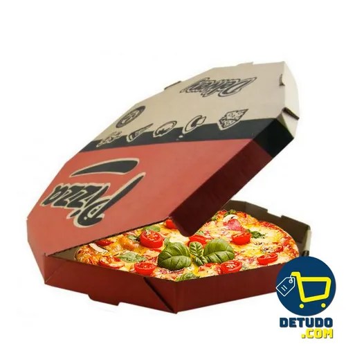 Embalagem Pizza 40cm Caixa Acoplada Oitavada 50 Unidades Frete grátis