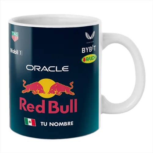 Taza Red Bull Checo Pérez Personalizada Con Tu Nombre Meses sin intereses
