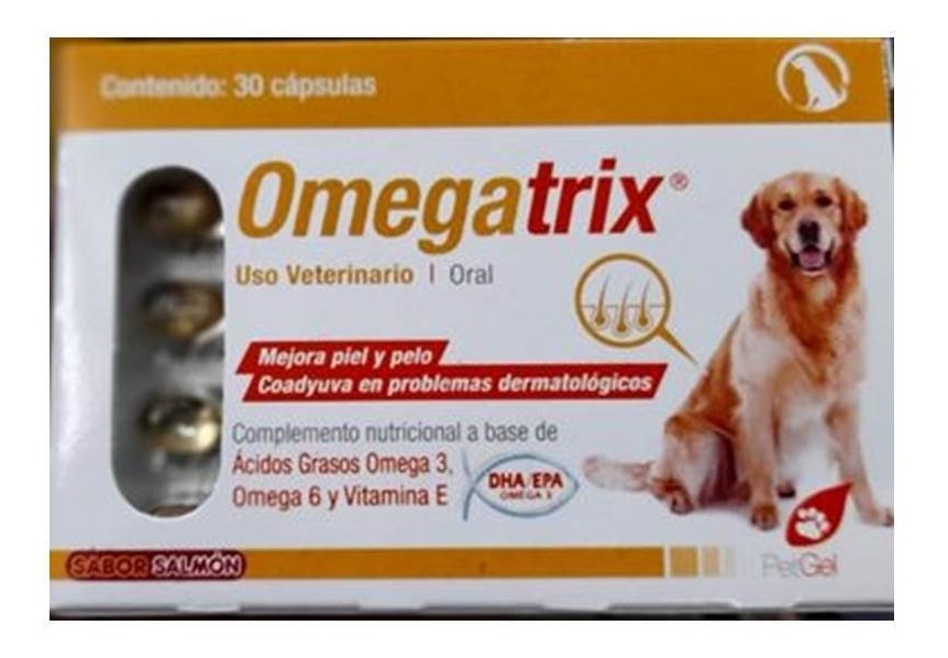 Omegatrix Ácidos Grasos Omega 3 Y 6 Para Perro (3 Cajas) Envío gratis
