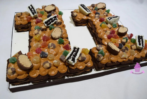 Torta Numero Chocotorta Con Golosinas Oreo Number Cake Mercado Libre