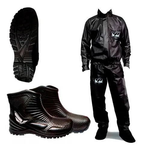 Traje Equipo Lluvia Moto Pantaneiro Piloto + Botas Hifly Fas | Fasmotos