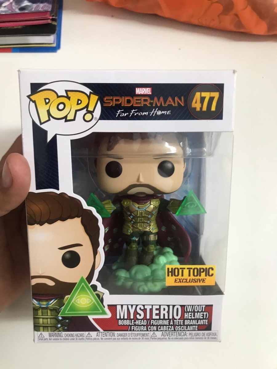 Pop Spiderman Far From Home Mysterio 477 Hot Topic Ex Funko Mercado