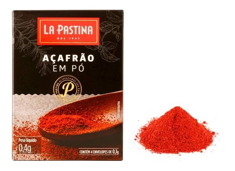 Açafrão Original Em Pó Espanhol La Pastina Para Paella Paela MercadoLivre