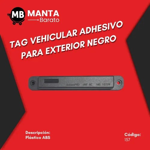 Tag Vehicular Adhesivo Para Exterior Negro MercadoLibre