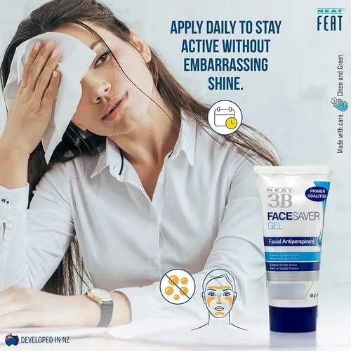 Neat Feat 3b Face Saver Antiperspirant Gel For Facial Perspi Envío gratis