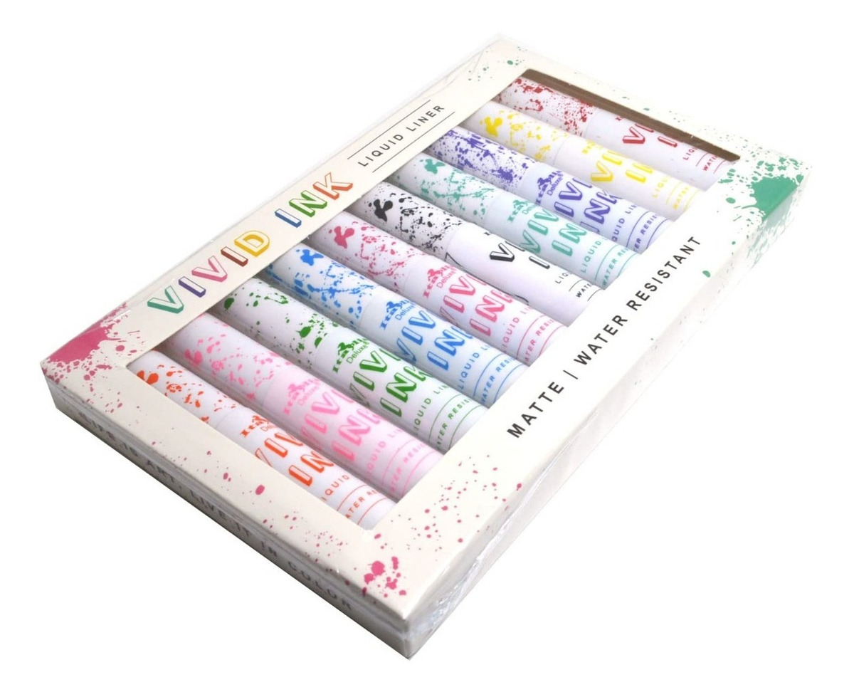 Delineadores Líquidos Italia Vivid Ink 10pza Envio Gratis Envío gratis