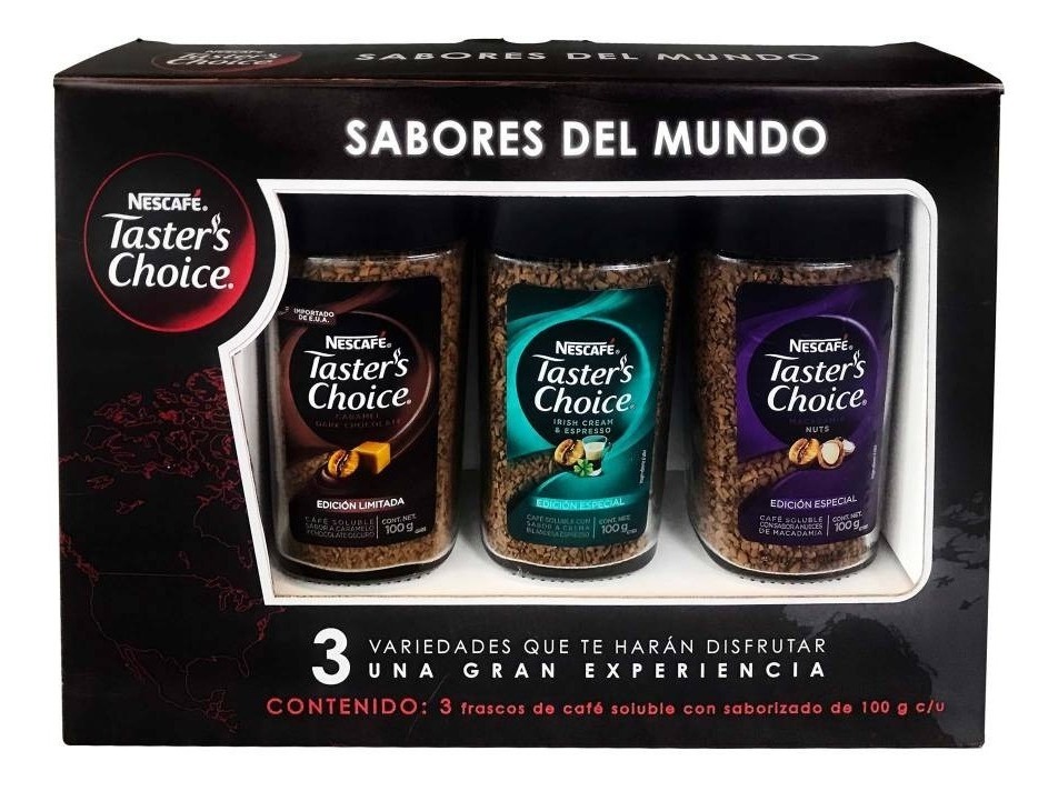 Envio Gratis! 3 Pack Cafe Tasters Choice Sabores Del Mundo Mercado Libre