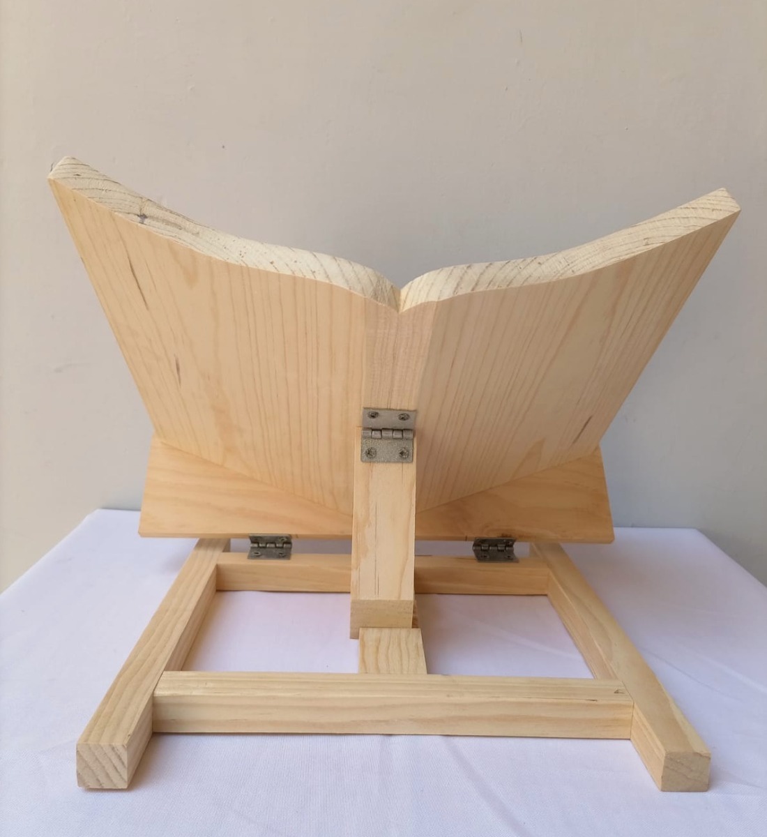 Porta Biblia De Madera Atril Posiciones Pirograbado Virgen ARTESANIZATE