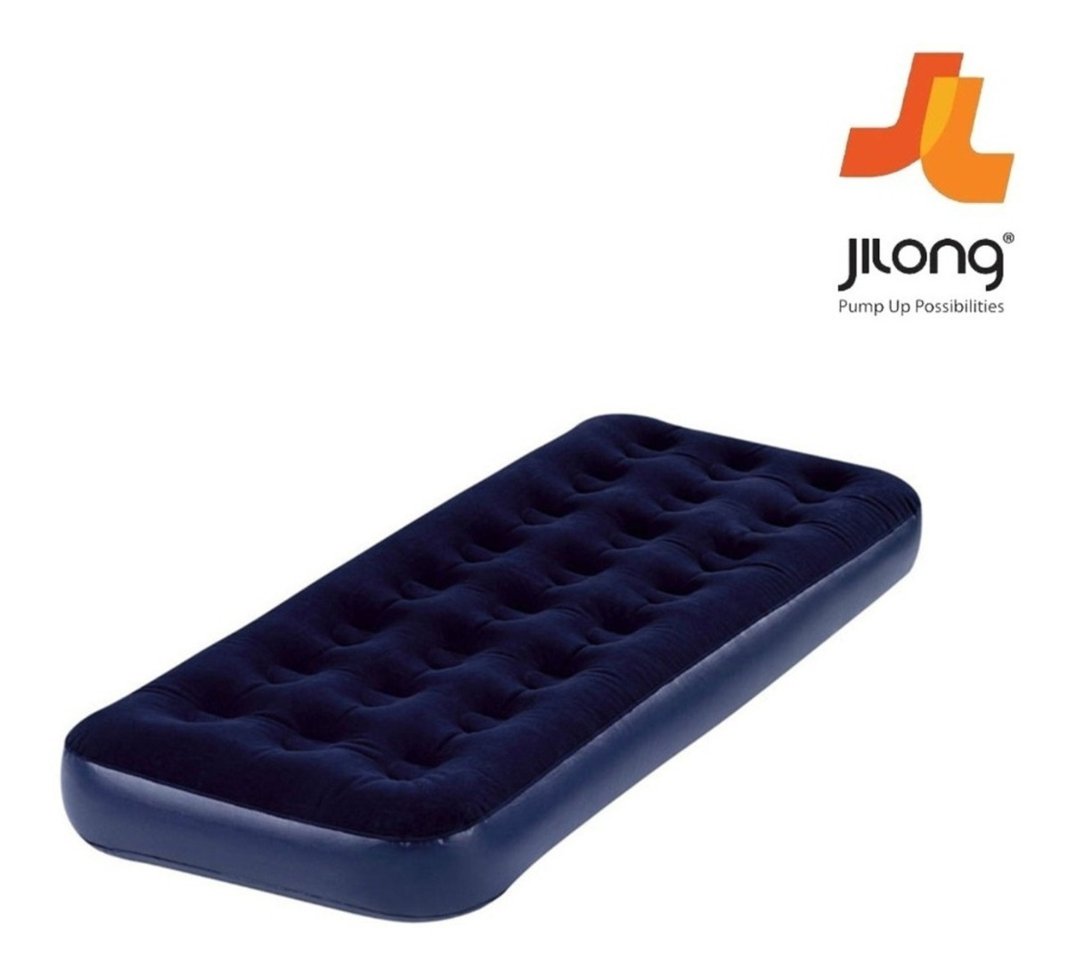 Colchon Inflable Una 1 Plaza + Almohada + Inflador Mercado Libre