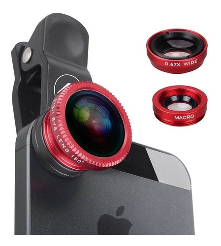 Lente Ojo De Pez Para Camara 3 En 1 De Celular, Tablet | Mercadolibre