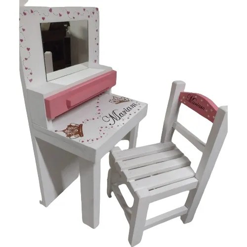 Tocador Personalizado Age Vint Con Cajoncito Mas Sillita Cuotas sin