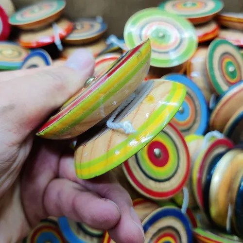 40 Yoyos Artesanales Madera Juguetes Tipicos Fiesta Mexicana en venta