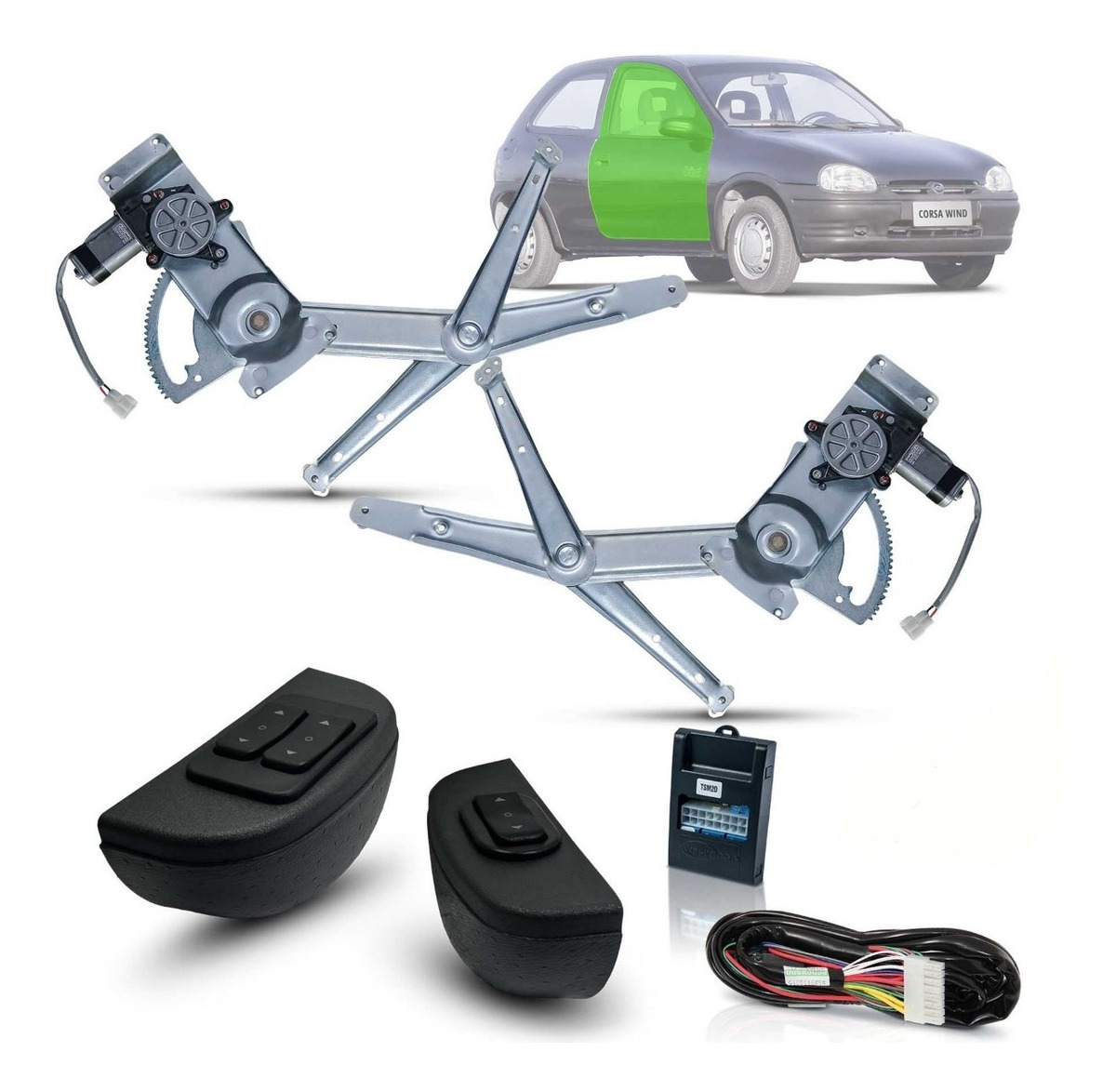 Vidro Elétrico Corsa Corsa Wind 2p Botão Concha 2009 Mercado Livre