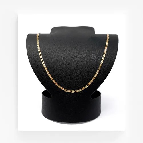 Cadena En Oro Florentino De 10k Plana Diamantada