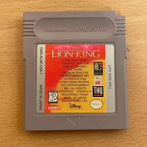 The Lion King Para Gameboy Clasico Original MercadoLibre