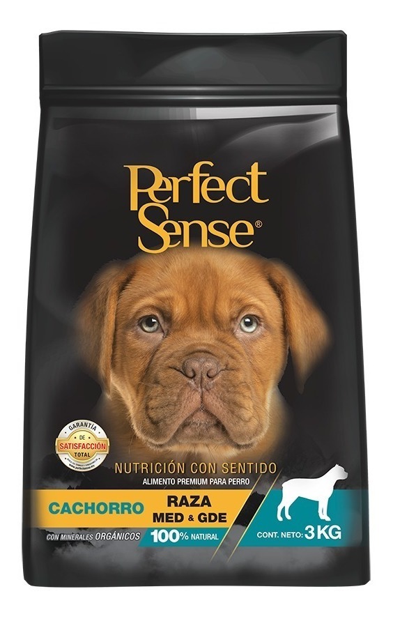 Croqueta Cachorro Raza M Y G 3kg Perfect Sense Alimento Perr Envío gratis