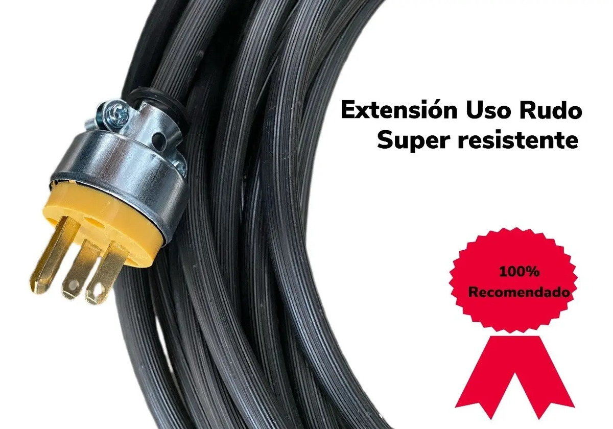 Extension Cable Uso Rudo 50 Metros Calibre 12 3 Lineas 3x12 Mercado Libre