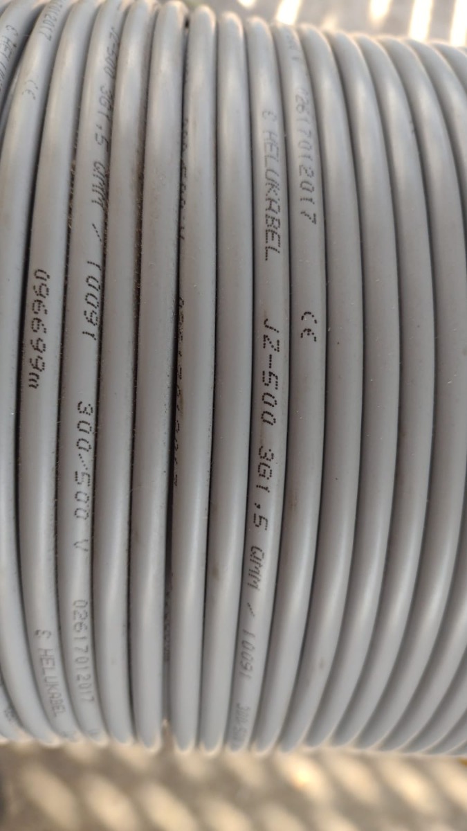 Cable De Control Helukabel Jz500 3g1.5 (16 Awg) 200mts Envío gratis