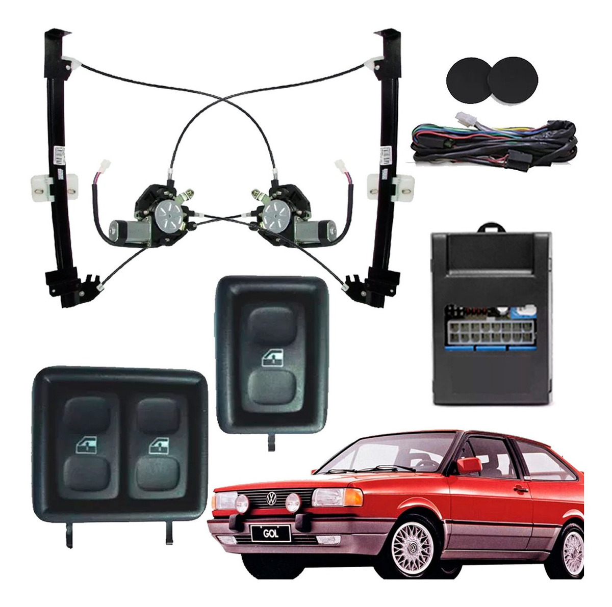 Kit Vidro Elétrico Gol Quadrado Parati Saveiro Gts Mercado Livre