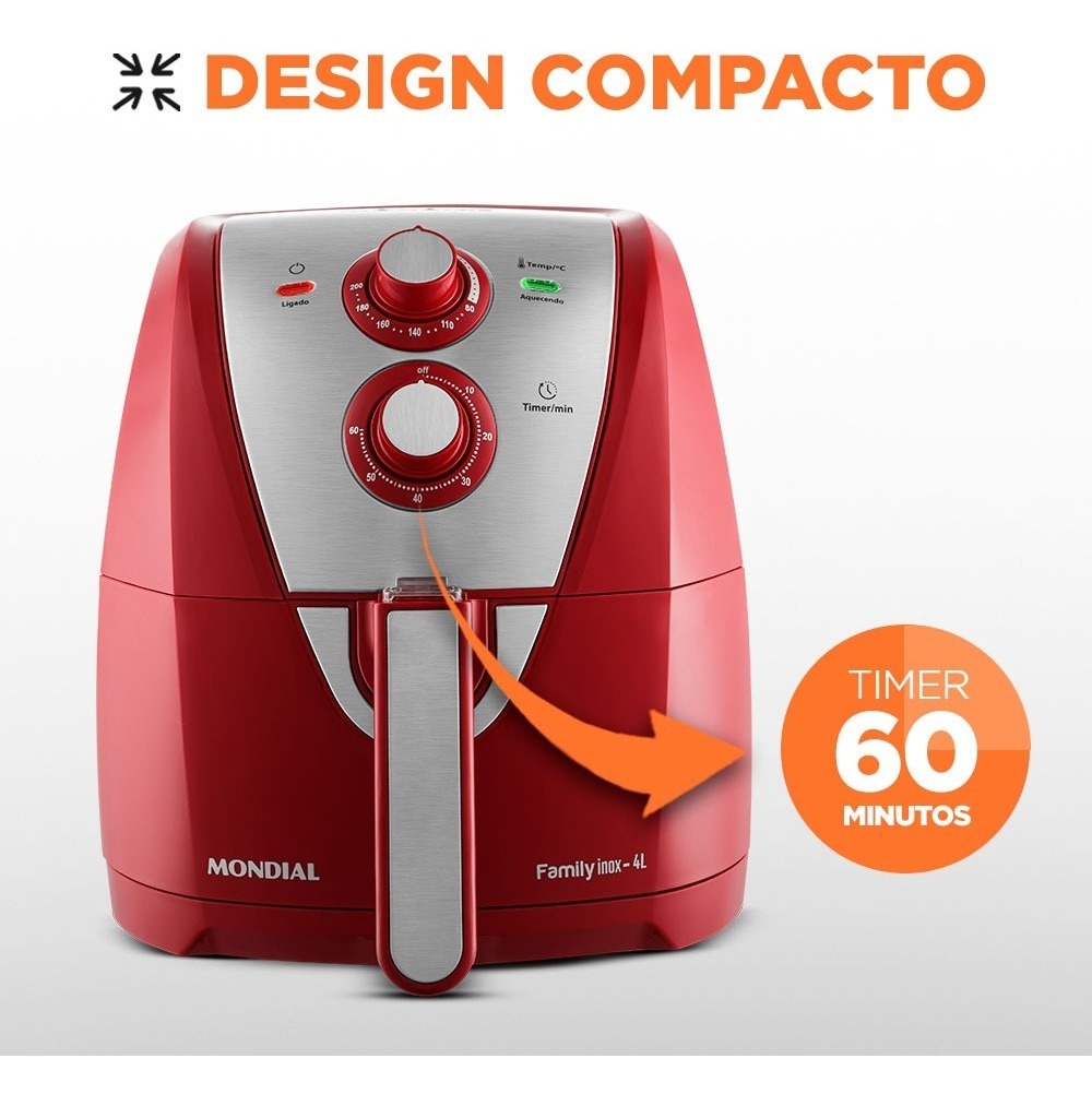 Fritadeira Air Fryer 4 Litros Afn40ri Mondial 110v Parcelamento sem juros