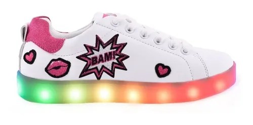 Zapatillas Footy Luces Led Carga Usb Fxl102 Mundo Manias | Mundo Manias
