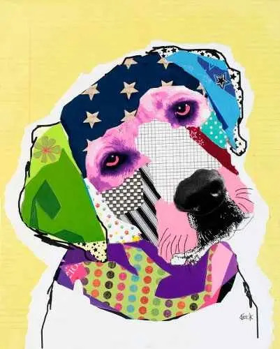 Poster Perro Collage Decorativo 35 X 50 Cm Mercadolibre