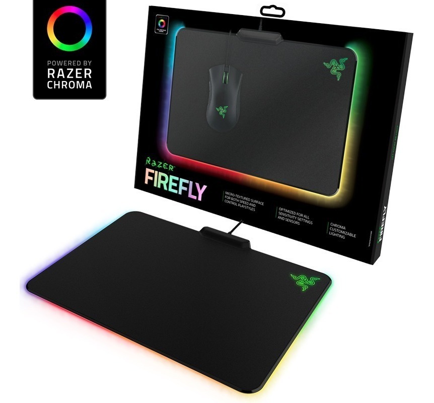Mousepad Gaming Led Rgb Razer Firefly Hard Edition Meses sin intereses