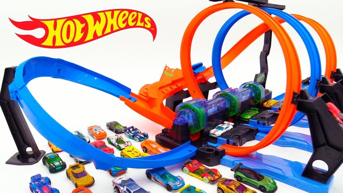 Autopista Hot Wheels Espiral De Choques Triple 6 Carros Mercado Libre