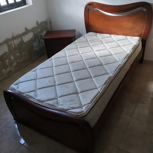 Juego De Cuarto En Madera Individual 5 Piezas Con Colchon MercadoLibre