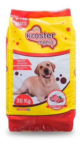 Alimento Balanceado Kroster Manía Perros Adultos X 21Kg | Mercadolibre