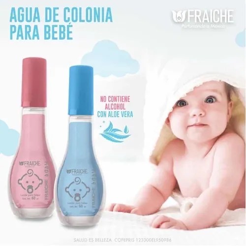 Agua De Colonia Para Bebe, Fraiche, Niño O Niña 60 Ml Meses sin intereses