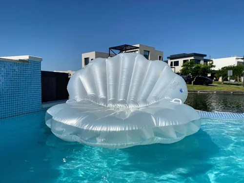 Concha Marina Flotador Inflable Gigante Para Pileta | Importbernal