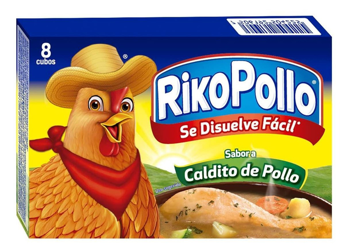 Consomé De Pollo Rikopollo 8 Cubos 88g MercadoLibre