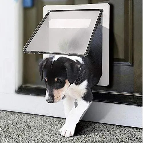 Puerta Exterior Grande Para Perros Y Gatos Xl Cuotas sin interés