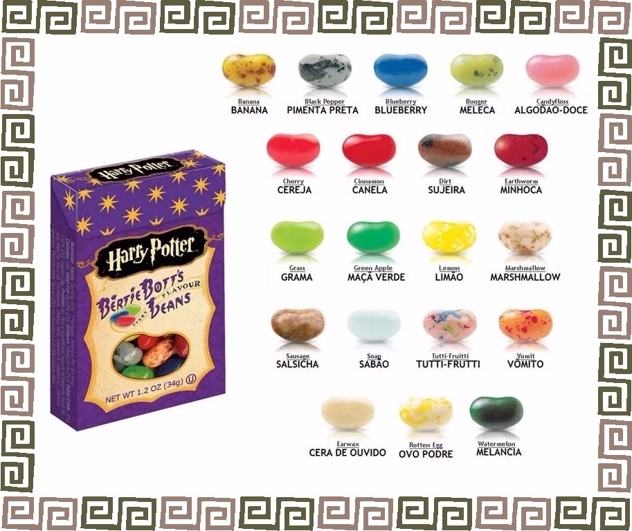 Bala Jelly Belly Feijoezinhos Magicos Sabores Harry Potter MercadoLivre