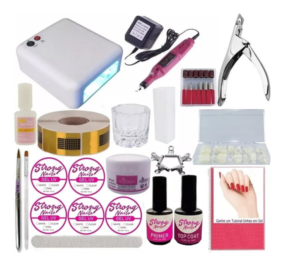 Kit Completo Para Unhas De Gel Bom E Barato Cuidados de Mãos no