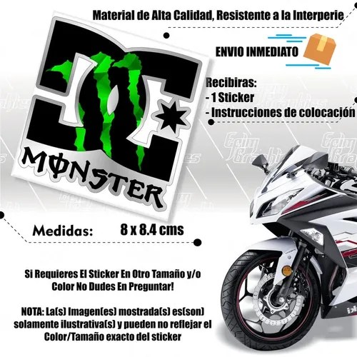 Sticker Monster Dc Efx Moto Auto Ss Vinil Star Meses sin