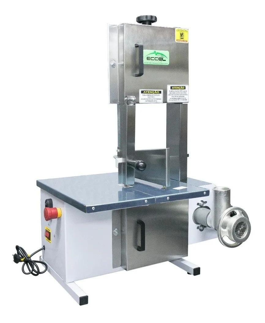 Serra Fita Para Carne 1/2 Cv Inox Com Moedor Eccel Nr12 Mercado Livre
