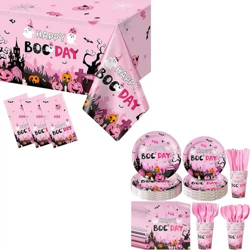 3 Manteles De Halloween Con Texto En Inglés Happy Boo Day , Meses sin