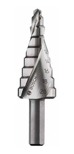 Mecha Escalonada Bosch 9 Medidas Para Metales 4 A 20 Mm | Aceros Lomas
