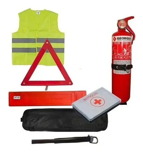Kit Reglamentario Seguridad 5 En 1 Auto Apto Vtv Amato | Gomeria Amato